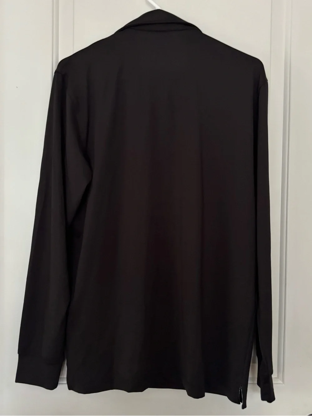 Maelreg Golf performance polo shirt long sleeve black small